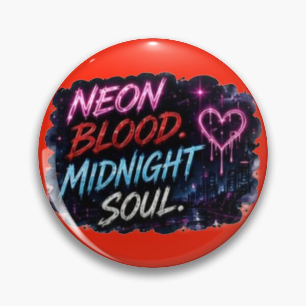 Item preview, Neon Blood Midnight Soul Cyberpunk Dripping Heart Sticker designed and sold by Scro-Ciob-Shop.