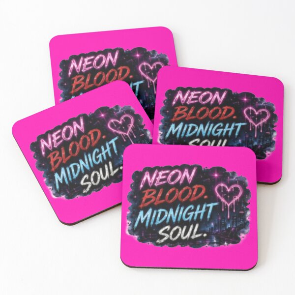 Item preview, Neon Blood Midnight Soul Cyberpunk Dripping Heart Sticker designed and sold by Scro-Ciob-Shop.