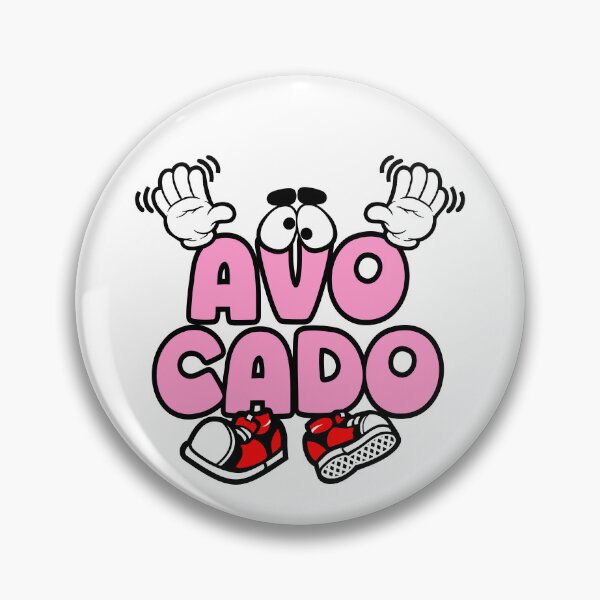 Item preview, AVOCADO - FOOD Street Lettering Cartoon Character  designed and sold by NFTWords.