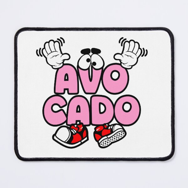 Item preview, AVOCADO - FOOD Street Lettering Cartoon Character designed and sold by NFTWords.
