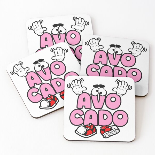 Item preview, AVOCADO - FOOD Street Lettering Cartoon Character  designed and sold by NFTWords.