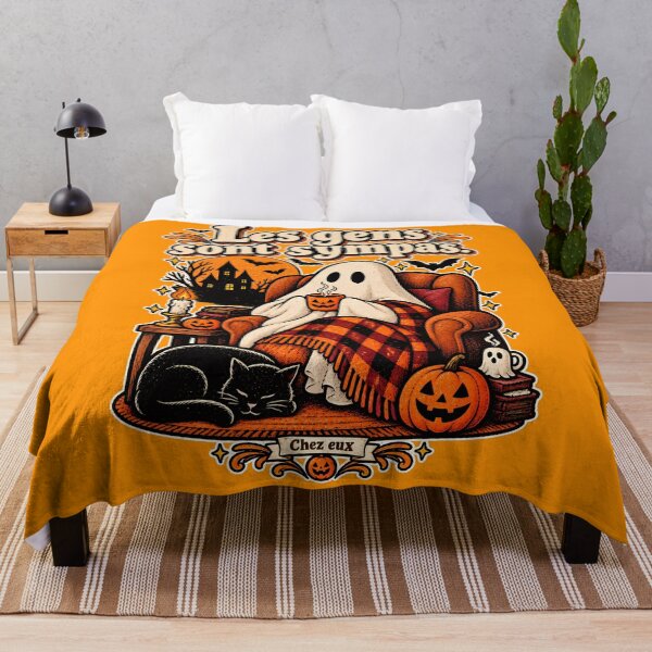 Item preview, Cozy Halloween T-shirt – People are nice. At home. designed and sold by J-Impression.