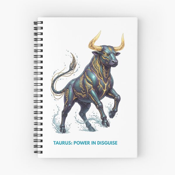 Item preview, Taurus: Power in Disguise — Cyber Bull Zodiac designed and sold by CalmFrameArt.