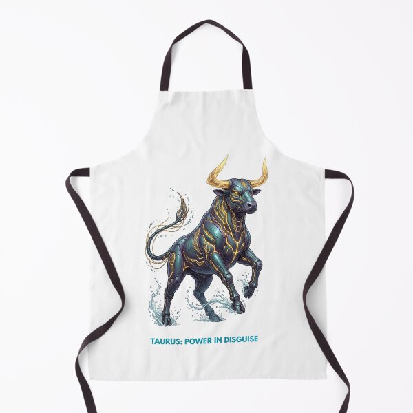 Item preview, Taurus: Power in Disguise — Cyber Bull Zodiac designed and sold by CalmFrameArt.
