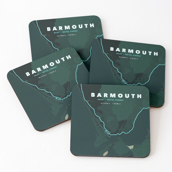 Item preview, Barmouth Map Poster - Terrain Emerald designed and sold by Patterned by Pixels.