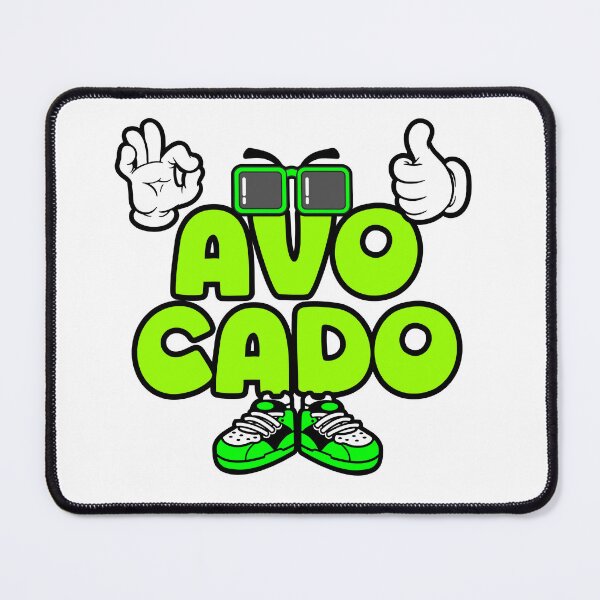 Item preview, AVOCADO - FOOD Design Character Bold Retro designed and sold by NFTWords.