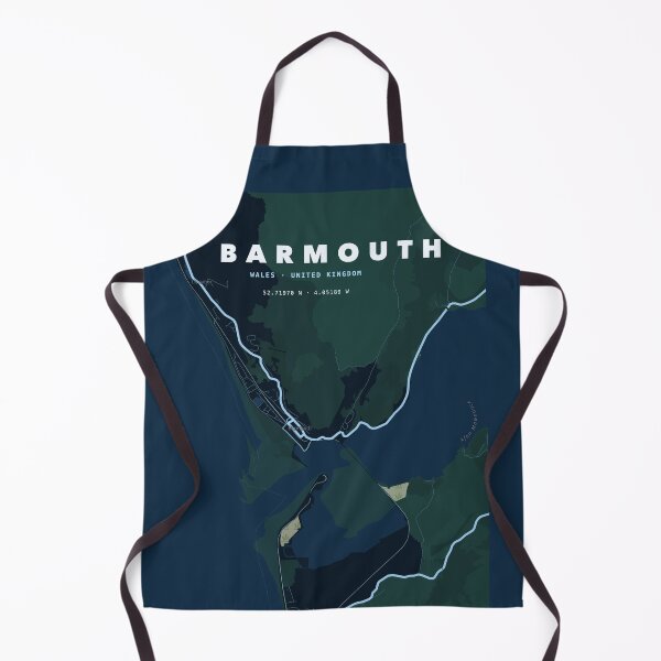Item preview, Barmouth Map Poster - Terrain Blue designed and sold by Patterned by Pixels.