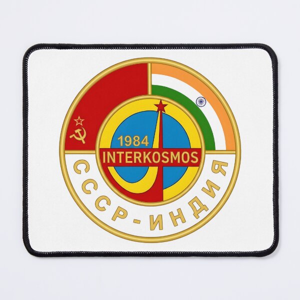 Item preview, Soviet-Indian Interkosmos Soyuz T-11 Space Mission Patch designed and sold by CharlieDesings.