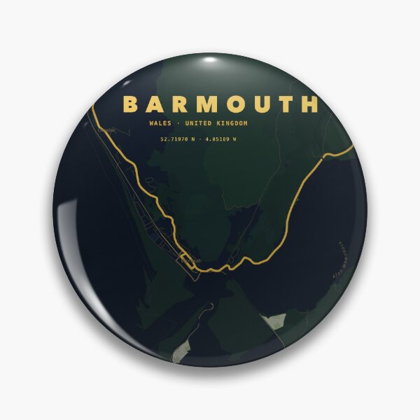 Item preview, Barmouth Map Poster - Terrain Gold designed and sold by Patterned by Pixels.