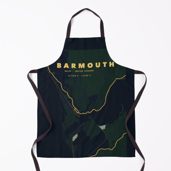 Item preview, Barmouth Map Poster - Terrain Gold designed and sold by Patterned by Pixels.