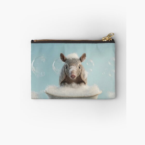 Item preview, Baby Armadillo Bubble Bath Cute Nursery Bathroom Wall Art designed and sold by LazyOwlStore.