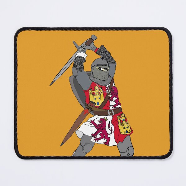 Item preview, Spain Patriotic Knight Illustration | Spanish Castille and Leon Reconquista Historical Warrior designed and sold by CoolHistoryMan.