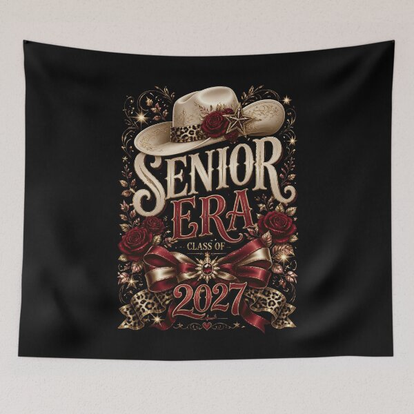 Item preview, Senior Era Class of 2027 Cowgirl – Western Bow Floral Graduation designed and sold by CalmDownZone ⭐️⭐️⭐️⭐️⭐️.