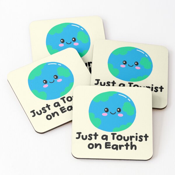 Item preview, Just a Tourist on Earth Cute Space Humor designed and sold by jianina-alondra.
