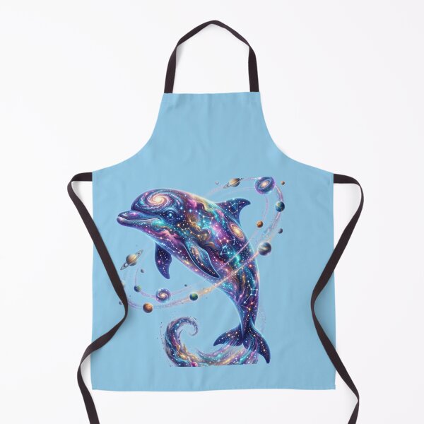 Item preview, Dolphin made of galaxies designed and sold by kidoramagic.