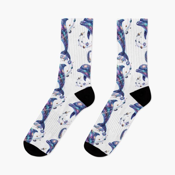 Item preview, Dolphin made of galaxies designed and sold by kidoramagic.