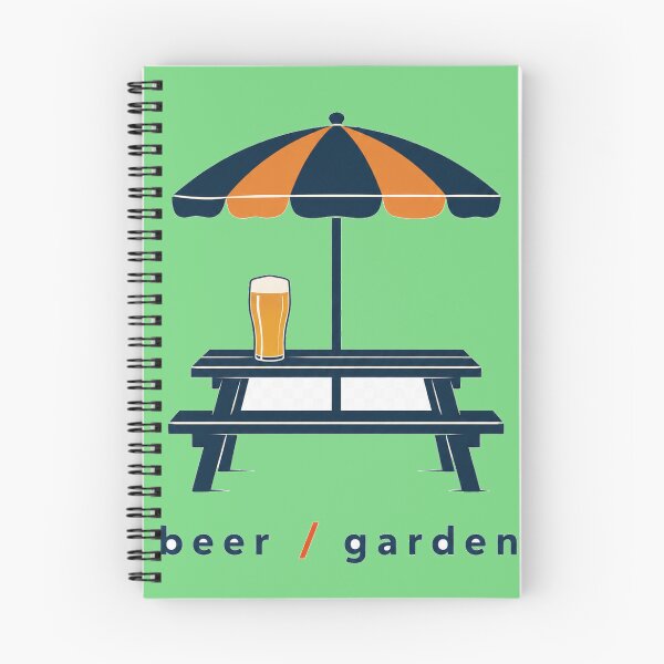 Item preview, Beer Garden – Minimalist British Pub Art designed and sold by StillandStory.