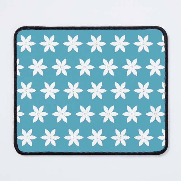 Item preview, White daisies on a blue background. Field flower petals. Simple summer pattern designed and sold by Dynamisa.