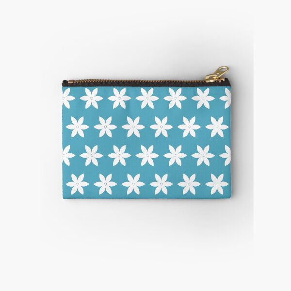 Item preview, White daisies on a blue background. Field flower petals. Simple summer pattern designed and sold by Dynamisa.