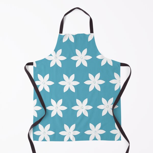 Item preview, White daisies on a blue background. Field flower petals. Simple summer pattern designed and sold by Dynamisa.