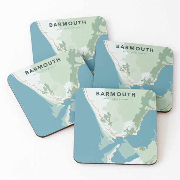 Item preview, Barmouth Map Poster - Coastal Header designed and sold by Patterned by Pixels.
