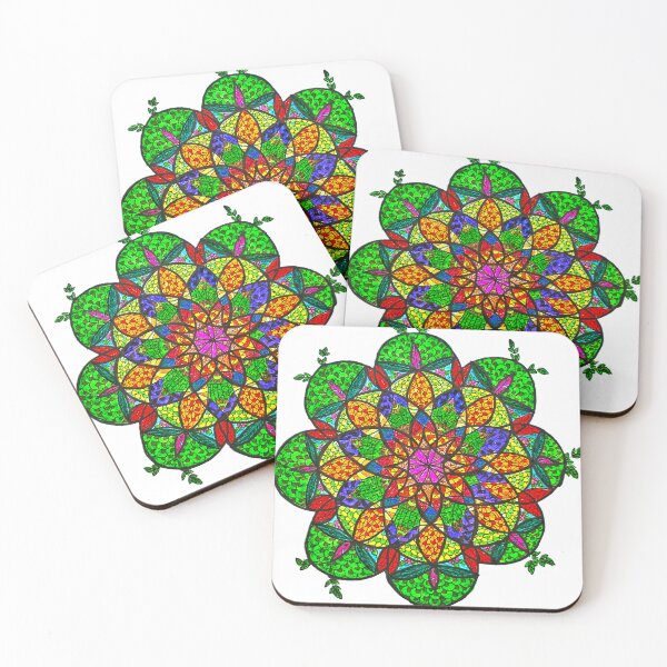 Item preview, Vibrant Botanical Mandala – Colorful Floral Sacred Geometry designed and sold by Selena.m.studio.