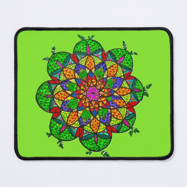Item preview, Vibrant Botanical Mandala – Colorful Floral Sacred Geometry designed and sold by Selena.m.studio.