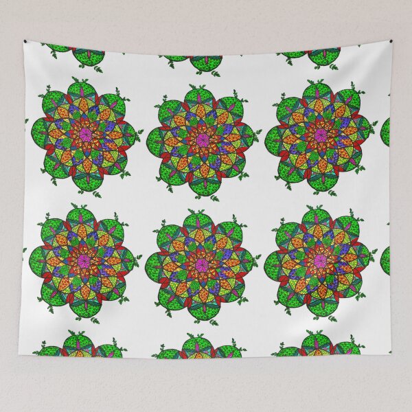 Item preview, Vibrant Botanical Mandala – Colorful Floral Sacred Geometry designed and sold by Selena.m.studio.