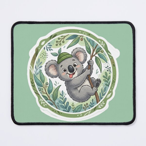 Item preview, Cute Whimsical Koala Bear in on Eucalyptus Tree designed and sold by DNBY.
