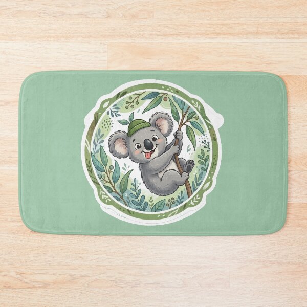 Item preview, Cute Whimsical Koala Bear in on Eucalyptus Tree  designed and sold by DNBY.