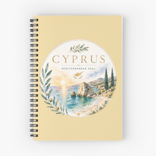 Item preview, Cyprus Mediterranean Soul Watercolor Travel Art designed and sold by GusiaTreasures.