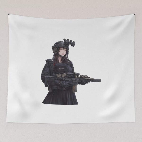 Item preview,  Tactical School Girl - Anime Special Ops designed and sold by RAWLIFEGRAPHIC.