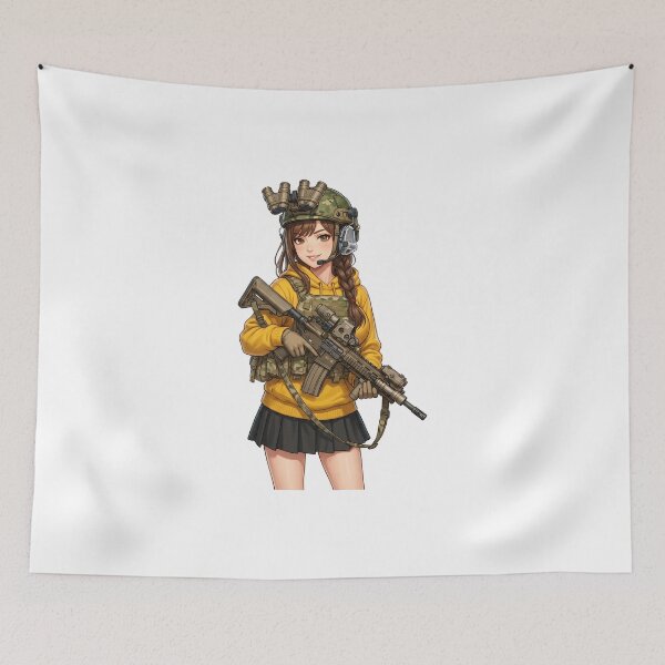 Item preview,  Tactical School Girl - Anime Special Ops designed and sold by RAWLIFEGRAPHIC.