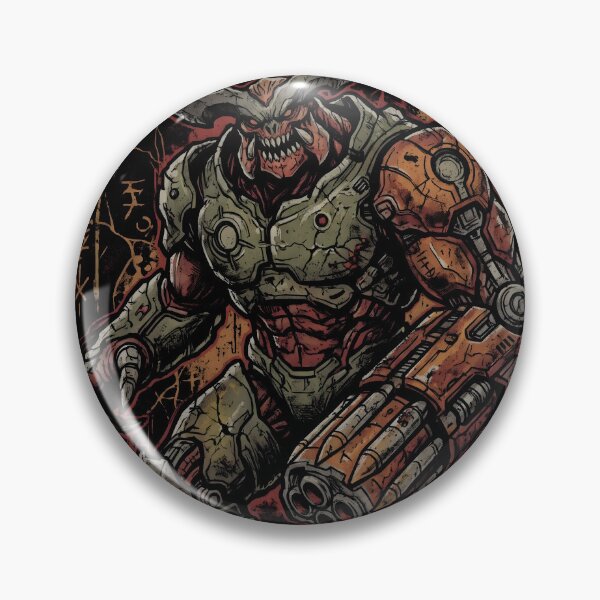 Item preview, Cyberdemon Doom Grunge Gaming Graphic Tee designed and sold by Senpaiwaves.