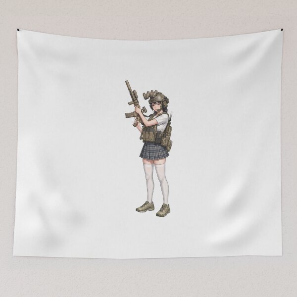 Item preview,  Tactical School Girl - Anime Special Ops designed and sold by RAWLIFEGRAPHIC.