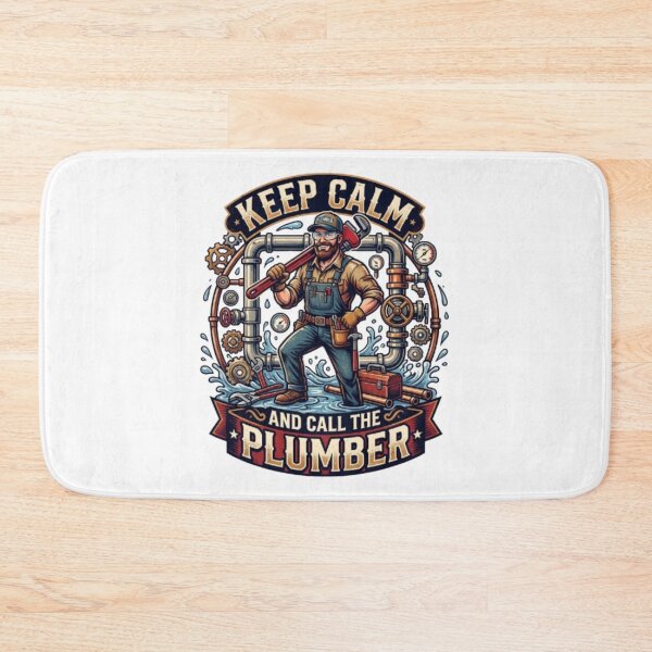 Item preview, Keep Calm And Call The Plumber Vintage Design designed and sold by PixelStyle Studio.