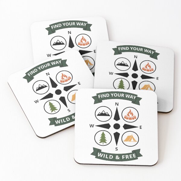 Item preview, Find Your Way Compass Vintage Hiking Badge designed and sold by SteCreator.