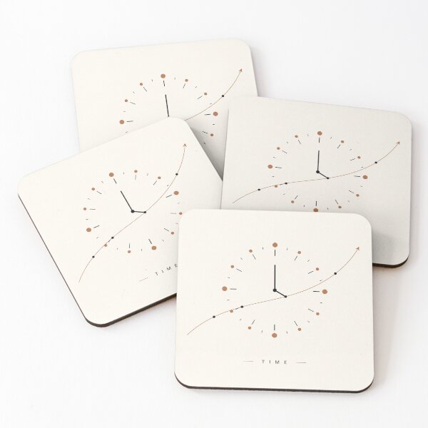 Item preview, Minimalist Clock & Compound Growth Curve Graphic designed and sold by Zaramodo.