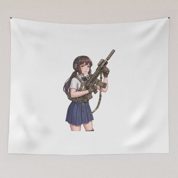 Item preview,  Tactical School Girl - Anime Special Ops designed and sold by RAWLIFEGRAPHIC.