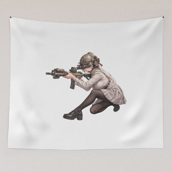 Item preview,  Tactical School Girl - Anime Special Ops designed and sold by RAWLIFEGRAPHIC.