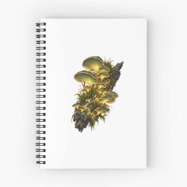 Item preview, Foxfire Mushroom | Glowing Bioluminescent Woodland Art | Mushroom Lover Gift designed and sold by Brackenlume Studio.
