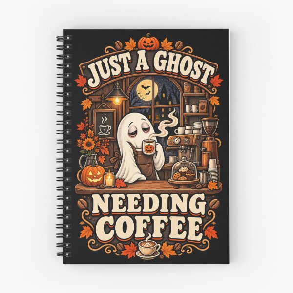 Item preview, Vintage Ghost Barista Needing Coffee designed and sold by STOREMAAR.