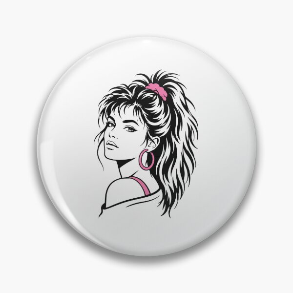 Item preview, Retro Glamour Woman with Big Hair designed and sold by PixelBlob.