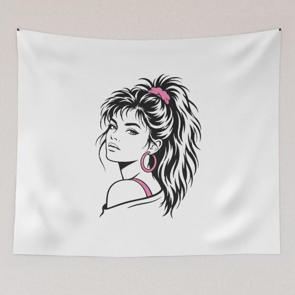 Item preview, Retro Glamour Woman with Big Hair designed and sold by PixelBlob.