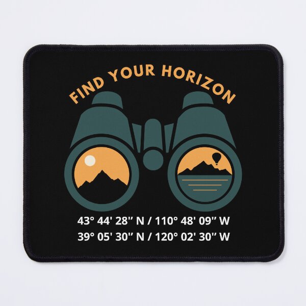 Item preview, Find Your Horizon - Grand Teton & Lake Tahoe Mountain Binoculars designed and sold by SteCreator.