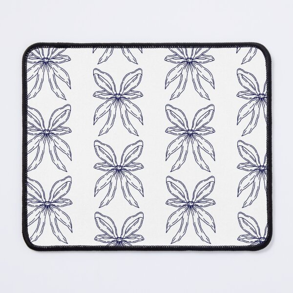 Item preview, Blue bow ribbon with Hatching Shading, Hand Drawn Line Art designed and sold by Tanapan2529.