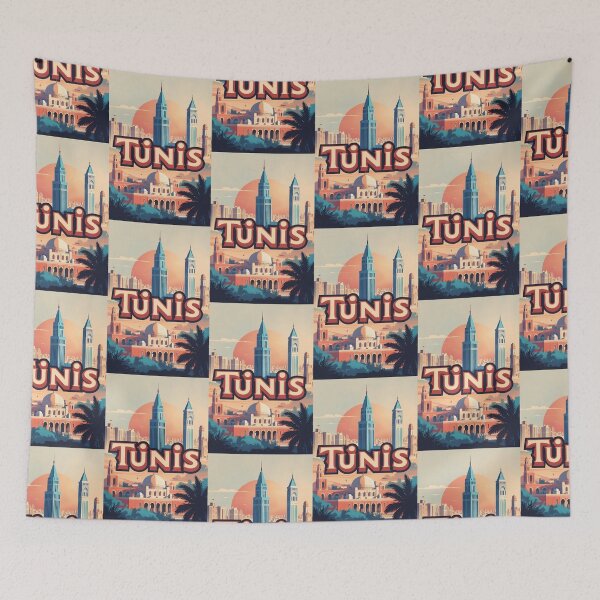 Item preview, Tunis Tunisia Vintage Travel Tourism designed and sold by TravelersGems.