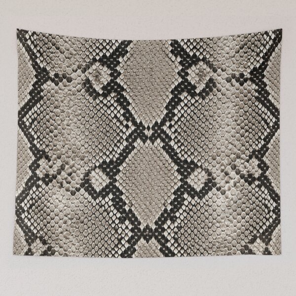 Item preview, Black & White Python Snake Skin Pattern – Exotic Reptile Texture designed and sold by ZYVARENNE.