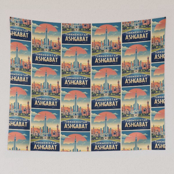Item preview, Ashgabat Turkmenistan Vintage Travel Tourism designed and sold by TravelersGems.
