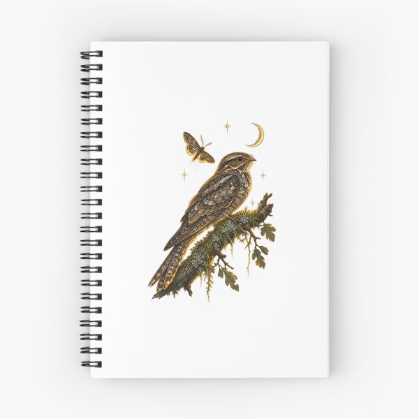 Item preview, Nightjar | Moonlit Dusk Woodland Bird Art | Birdwatcher Gift designed and sold by Brackenlume Studio.